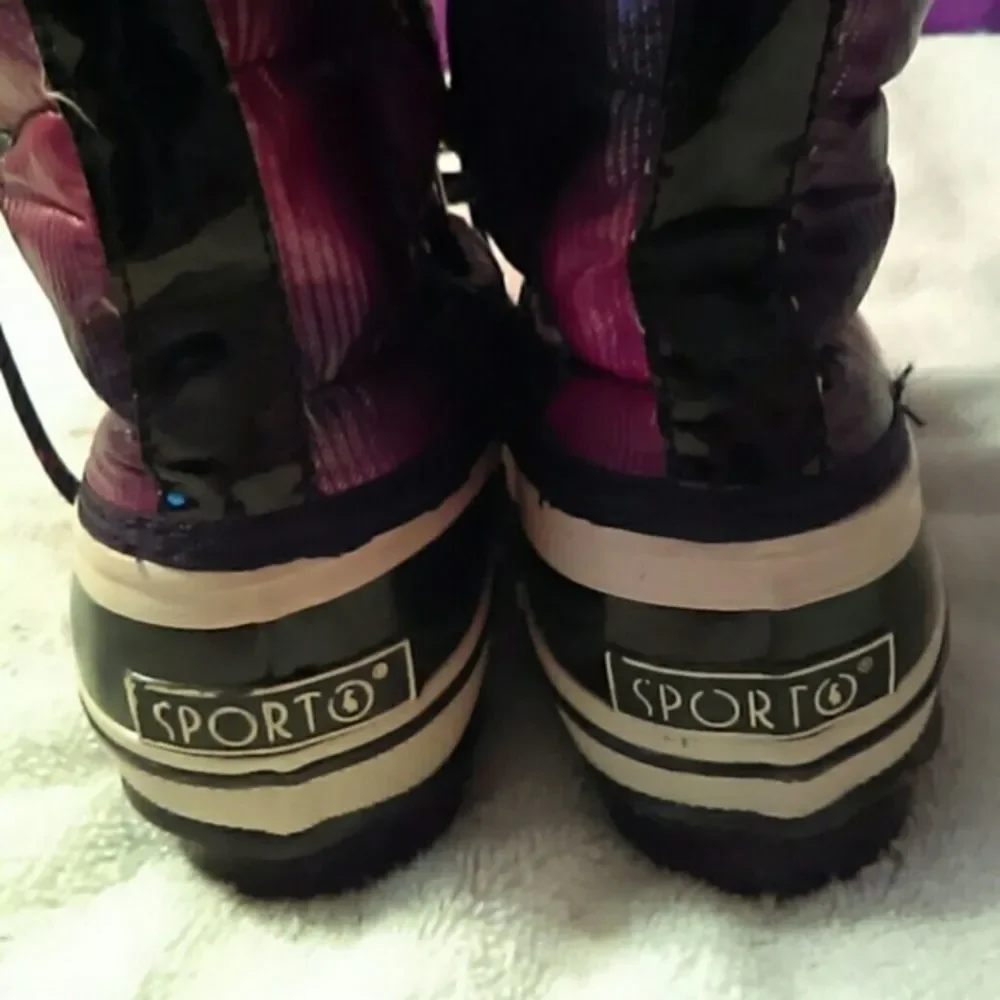 Sporto Warm Faux‎ Fur Lined Winter Duck Boots 8